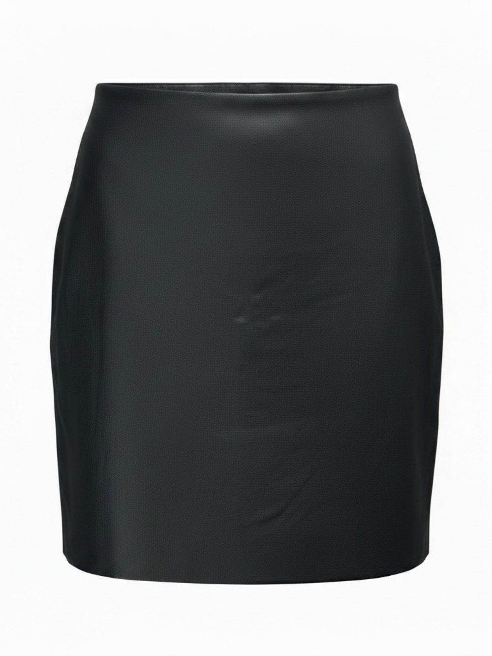Commando Black Faux Leather Mini Skirt - Smooth Straight Silhouette NWT